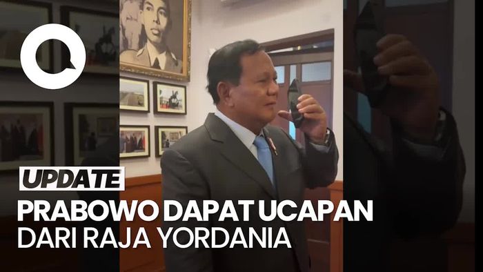 Momen Prabowo Dapat Ucapan Selamat Hasil Pemilu dari Raja Yordania