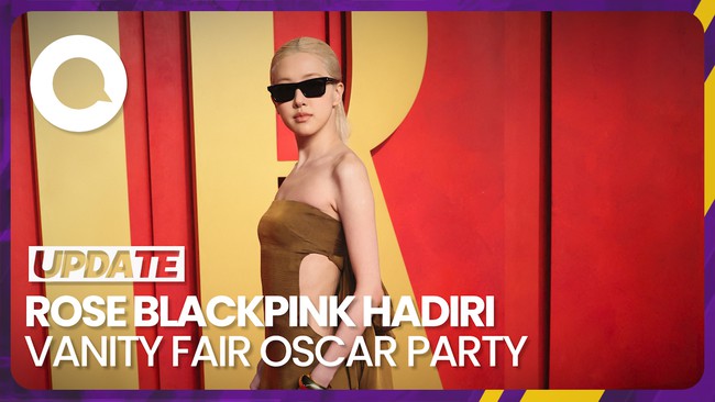Gaya Rose BLACKPINK di Vanity Fair Oscar Party