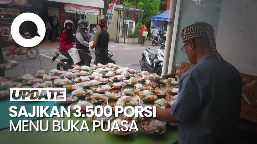 Melihat Tradisi Bagi-bagi 3.500 Makanan saat Ramadan di Masjid Yogyakarta