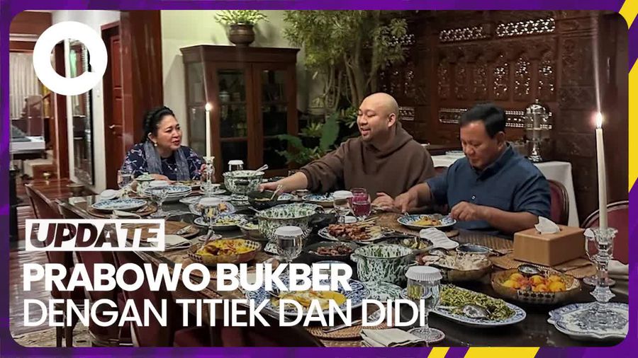 Prabowo Unggah Foto Bukber dengan Titiek dan Didit, Warganet: Masya Allah