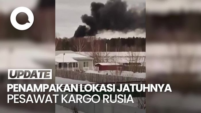 Pesawat Kargo Militer Rusia Jatuh Sesaat Setelah Lepas Landas