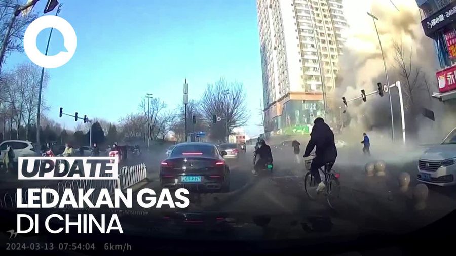 Detik-detik Ledakan Dahsyat di China, 2 Tewas-26 Terluka