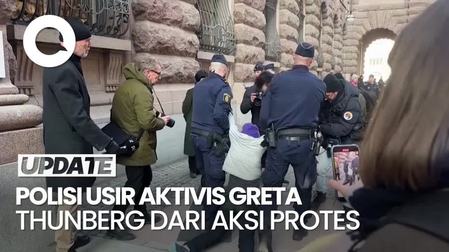 Aktivis Greta Thunberg 2 Hari Blokir Parlemen Swedia hingga Digiring Polisi