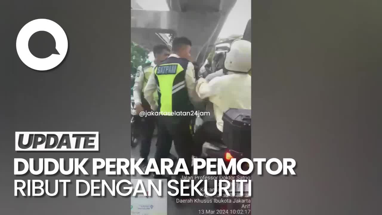 Pemotor Lawan Arah Cekcok Dengan Sekuriti Di Jaksel Kini Dicari Polisi