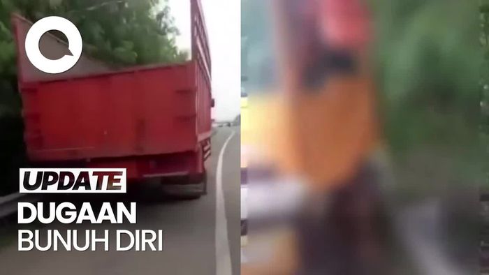 Sopir Truk Tewas dengan Leher Tergantung Safety Belt di Tol Merak