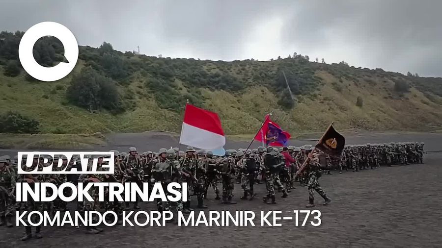 Momen KSAL Pimpin Indoktrinasi Prajurit Komando Korp Marinir di Bromo