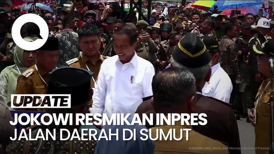 Jokowi Resmikan Inpres Jalan Daerah di Sumut Senilai Rp 868 M