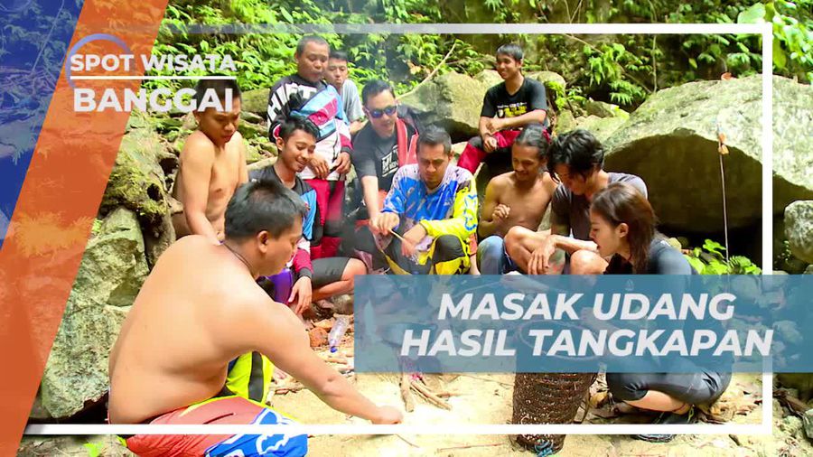 Memasak Udang Hasil Tangkapan Bersama Komunitas Trail, Banggai 