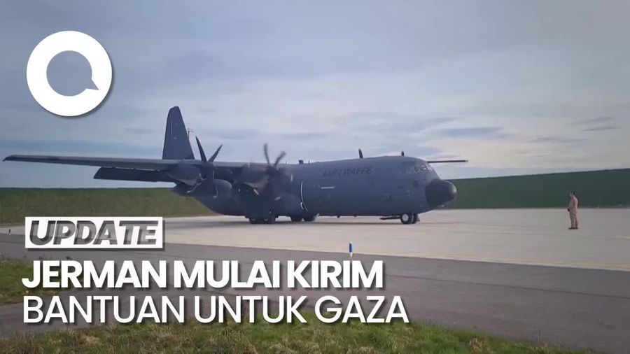 Jerman Mulai Terbangkan Bantuan untuk Gaza ke Yordania