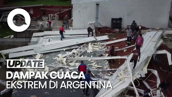 Hujan Ekstrem di Argentina Sampai Bikin Atap Runtuh, Ini Kesaksian Warga