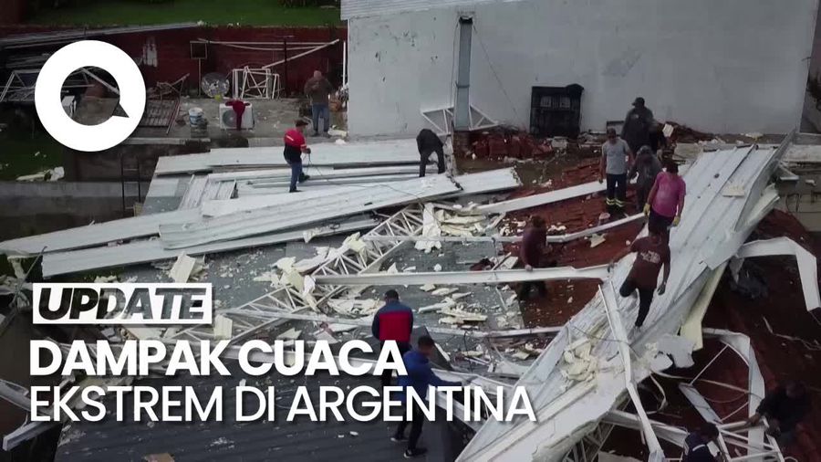 Hujan Ekstrem di Argentina Sampai Bikin Atap Runtuh, Ini Kesaksian Warga