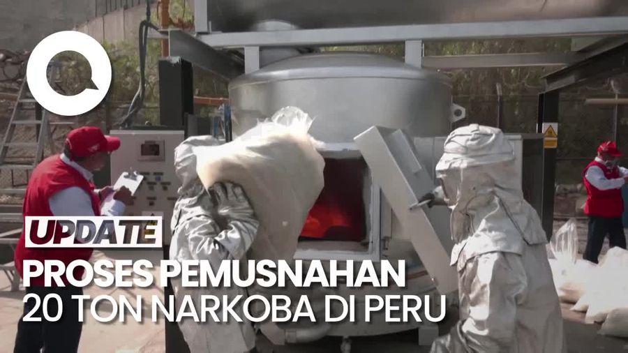 Enggak Tanggung-tanggung, Peru Musnahkan 20 Ton Narkoba Hasil Sitaan Polisi