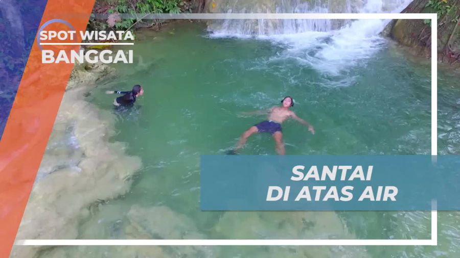 Bersantai Sejenak Ditemani Nuansa Tenang Alam Air Terjun Tembang Banggai 