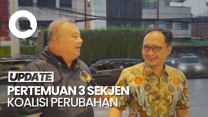 3 Sekjen Partai Koalisi Perubahan Kumpul di NasDem Tower