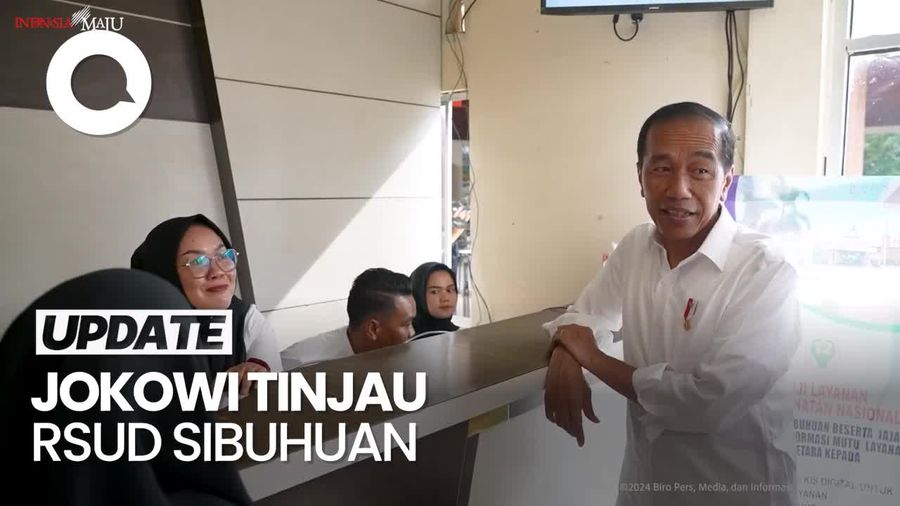 Jokowi Tinjau RSUD Sibuhuan: Pendaftaran BPJS Berjalan Cepat