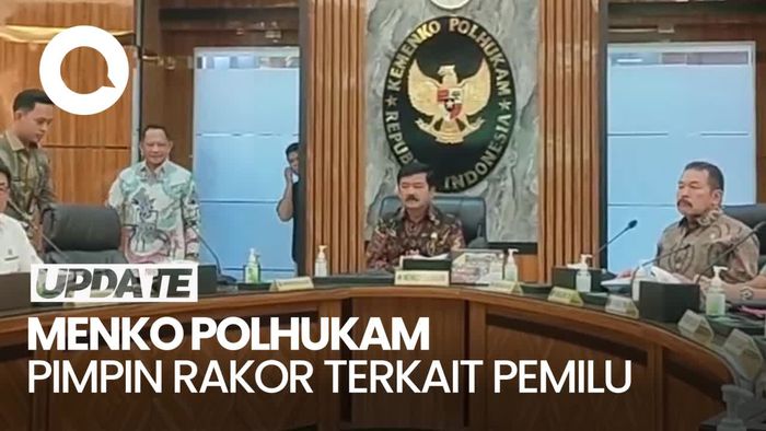 Menko Polhukam Pimpin Rakor Antisipasi Situasi Penetapan Pemilu 2024