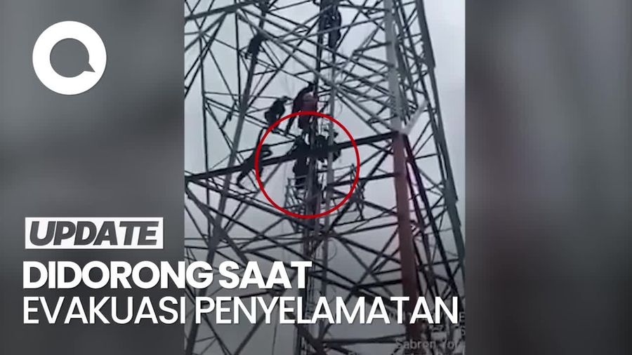 Detik-detik Anggota Basarnas di Jayapura Jatuh Didorong Warga yang Hendak Bunuh Diri