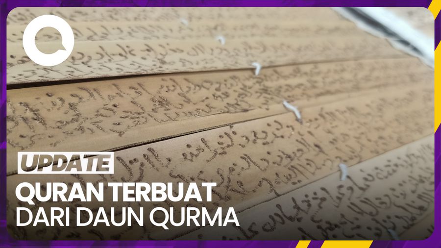 Melihat Uniknya Al-Quran dari Daun Kurma di Wonosobo