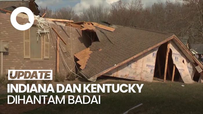 Badai Dahsyat Hantam 2 Negara Bagian AS, Puluhan Rumah Rusak