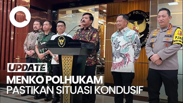 Rapat soal Pemilu, Menko Hadi Pastikan Situasi Nasional Masih Kondusif