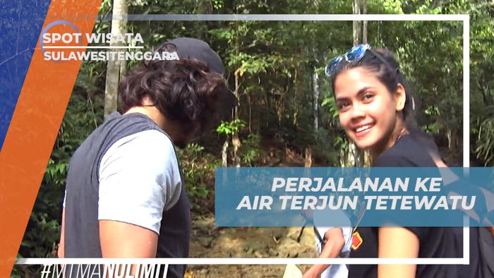 Menyusuri Jalan Setapak Melewati Hutan Menuju Air Terjun Tetewatu, Sulawesi Tenggara