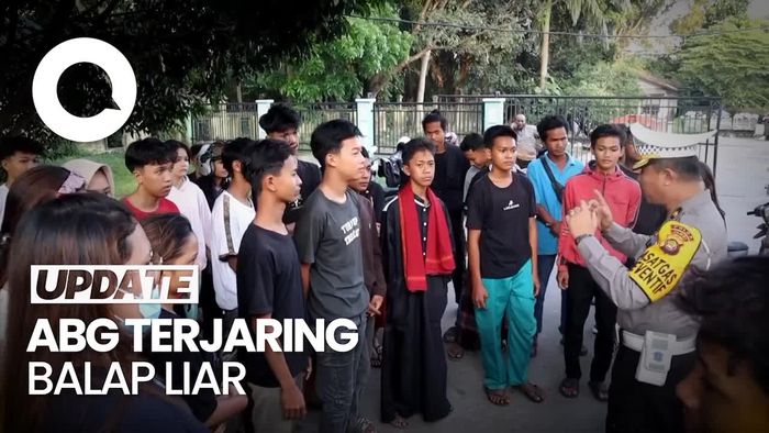 Terjaring Razia Balap Liar, Puluhan Remaja di Jambi Dihukum Mengaji