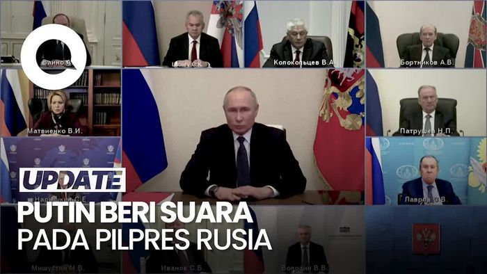 Putin Gunakan Hak Suara Secara Online pada Pilpres Rusia