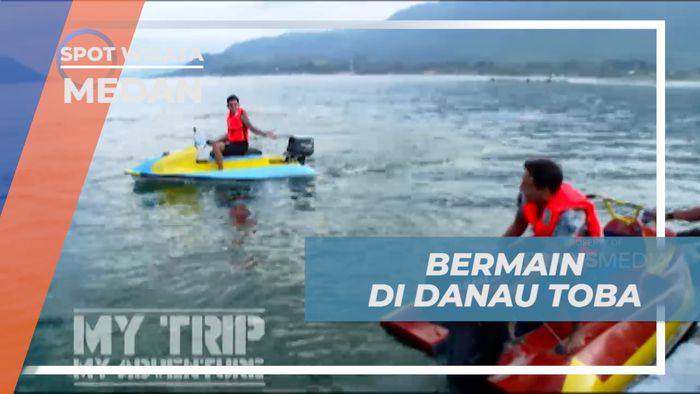 Seru-seruan Tancap Gas Bermain Jetski di Tengah Danau Toba, Medan