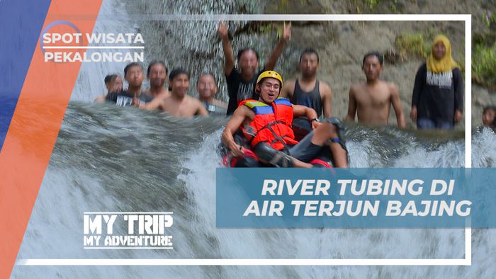 Seru-seruan Bermain River Tubing di Aliran Air Terjun Bajing, Pekalongan
