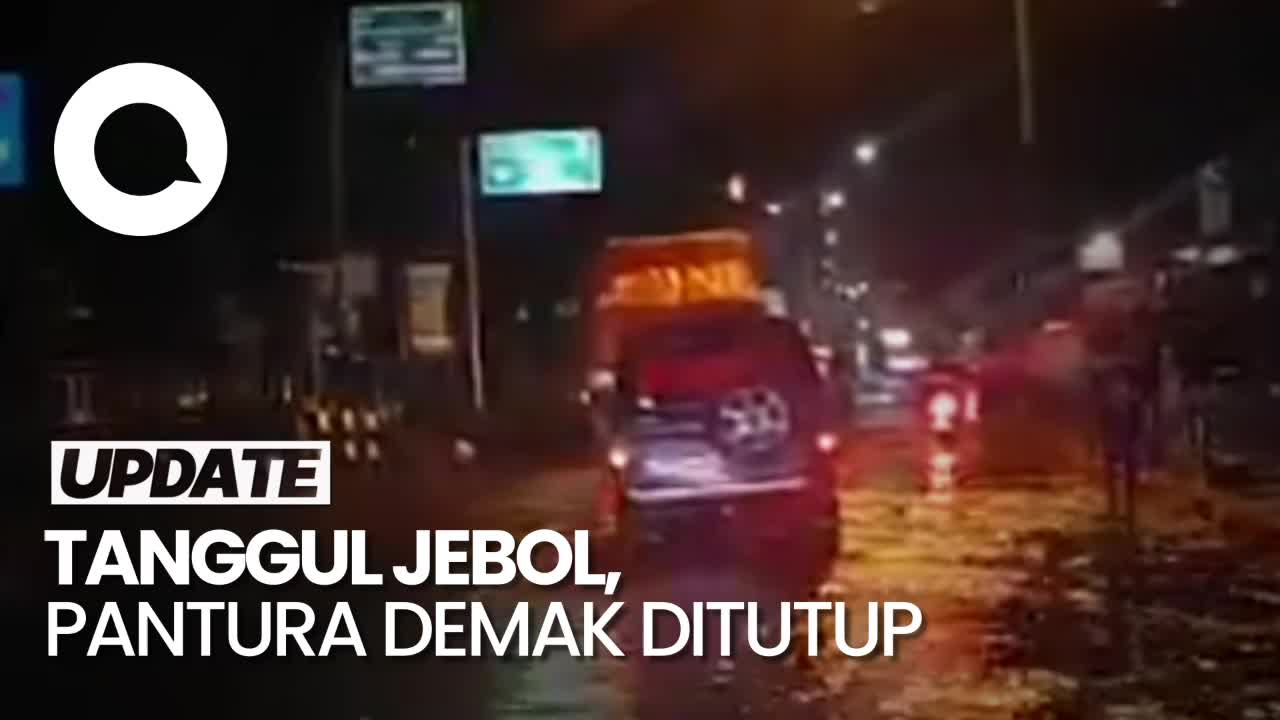 Tanggul Sungai Wulan Jebol Lagi, Jalur Pantura Demak Ditutup!