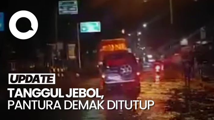 Tanggul Sungai Wulan Jebol Lagi, Jalur Pantura Demak Ditutup!