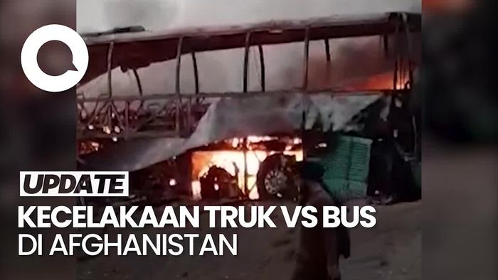 Truk Tangki BBM Kecelakaan-Meledak di Afghanistan, 21 Tewas