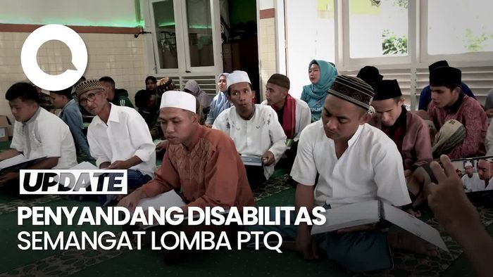 Semangat Puluhan Penyandang Disabilitas Netra Ikuti Lomba PTQ di Malang
