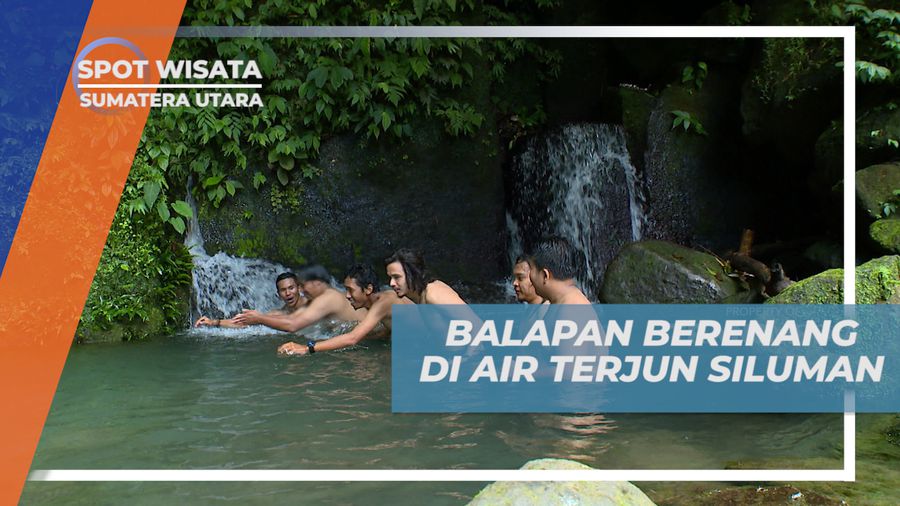 Serunya Adu Cepat Balap Renang di Kolam  Air Terjun Siluman, Sumatera Utara