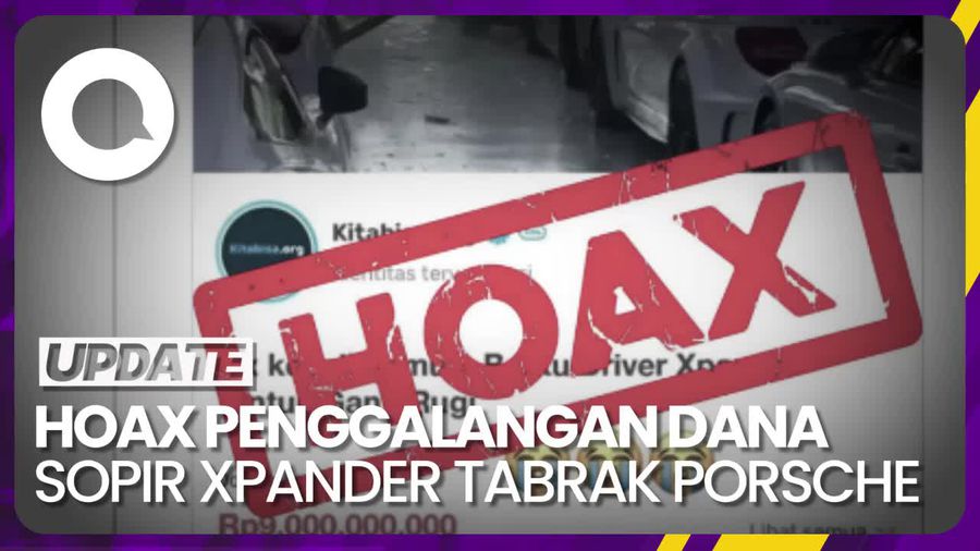 Viral Galang Dana Sopir Xpander Tabrak Porsche, Kitabisa: Ini Hoax