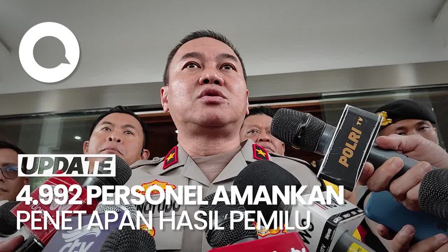 Ribuan Personel Polri DIkerahkan Jelang Penetapan Hasil Pemilu 2024