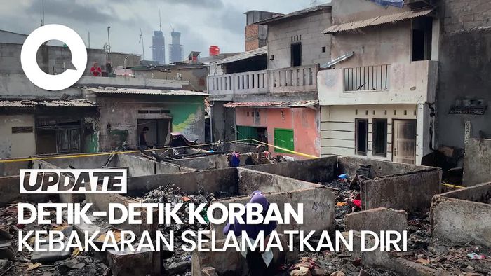 Cerita Detik-detik Korban Kebakaran Palmerah Selamatkan Diri