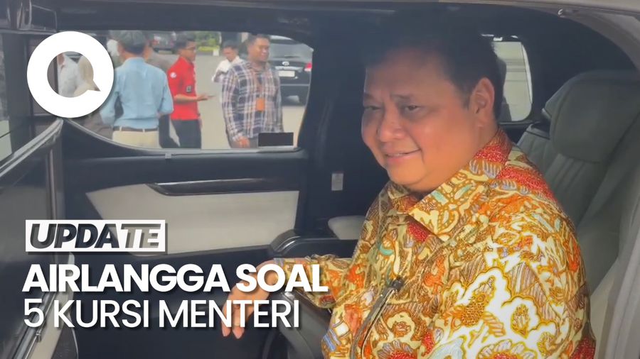 Airlangga Belum Minta Spesifik 5 Kursi Menteri di Kabinet Prabowo