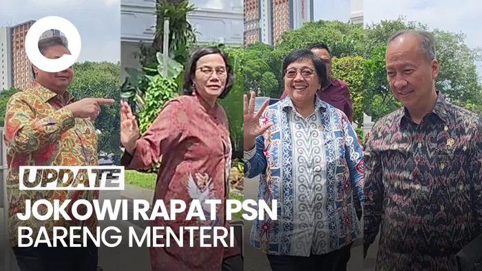 Basuki, AHY hingga Airlangga Rapat di Istana, Bahas Evaluasi PSN