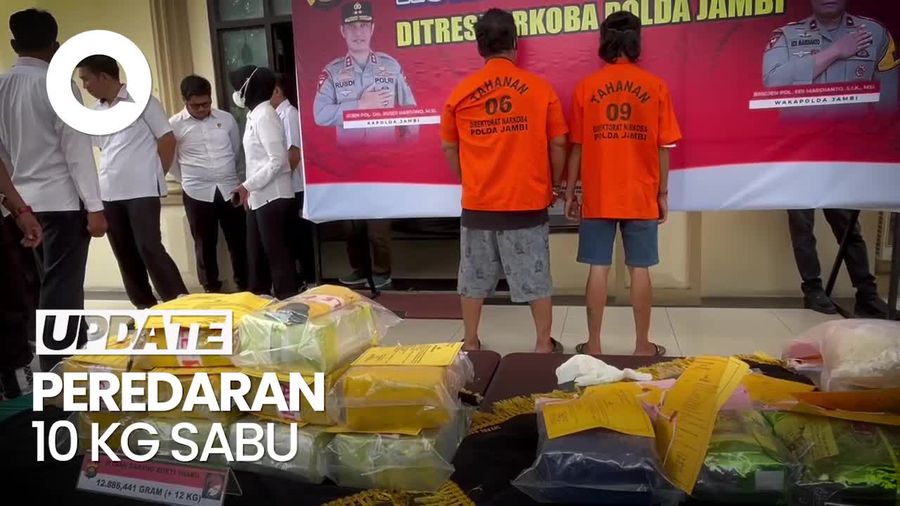 Polda Jambi Bongkar Peredaran 10 kg Sabu, 1 Pelaku Ditembak