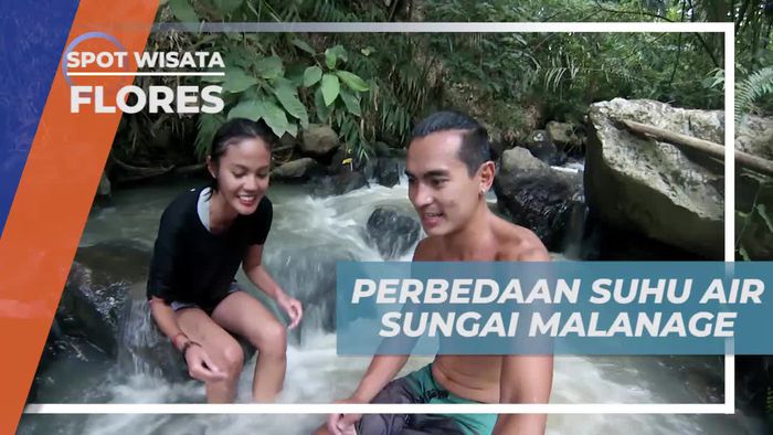 Merasakan Perbedaan Suhu Air di Sungai Malanage Flores 