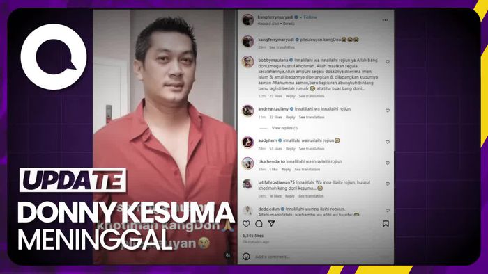 Kabar Duka... Donny Kesuma Meninggal Dunia