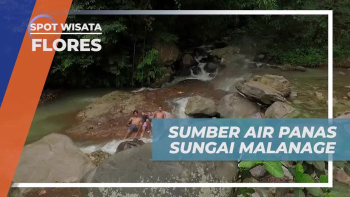 Gunung Inerie, Sumber Air Panas Sungai Malanage Flores