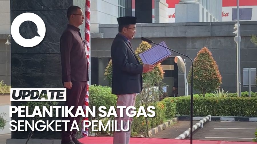 Momen Ketua MK Lantik Satgas Sengketa Pemilu 2024