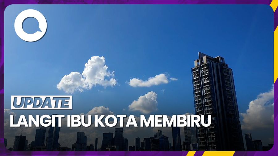 Trending di Medsos, Langit Ibu Kota Sedang Membiru