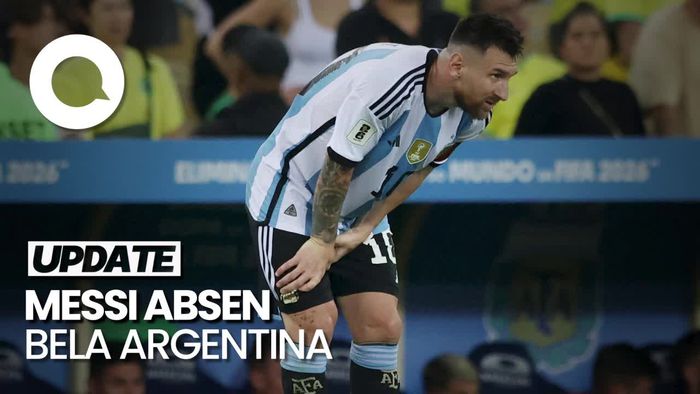Messi Dipastikan Absen Bela Argentina Gegara Cedera