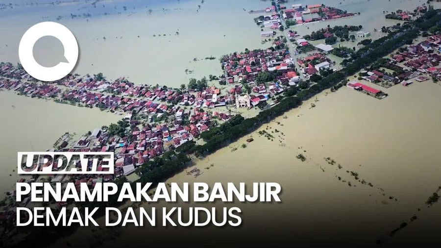 Penampakan dari Langit Banjir di Demak dan Kudus