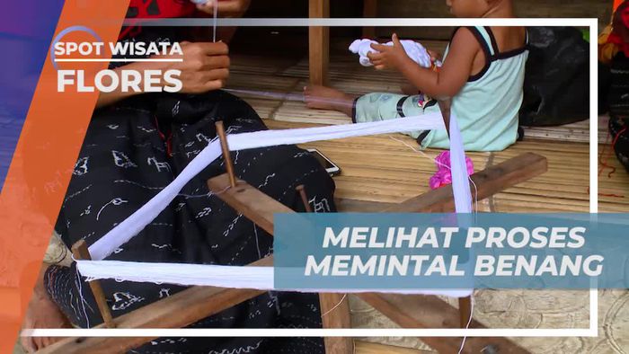 Melihat Langsung Pemintalan Benang di Kampung Tololela Flores
