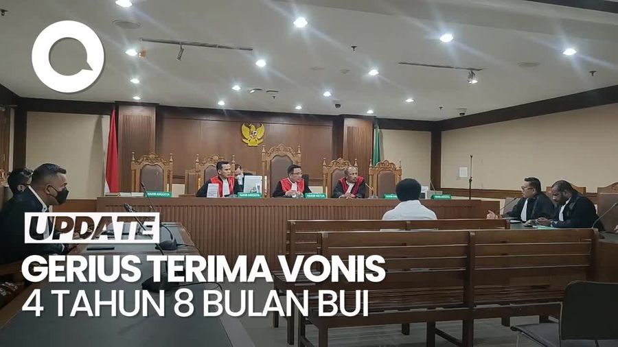Gerius One Terima Vonis 4 Tahun 8 Bulan Bui Setelah Dialog dengan Istri