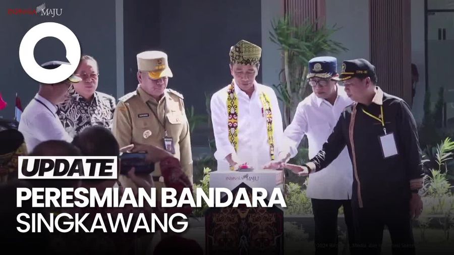Jokowi Resmikan Bandara Singkawang di Kalbar